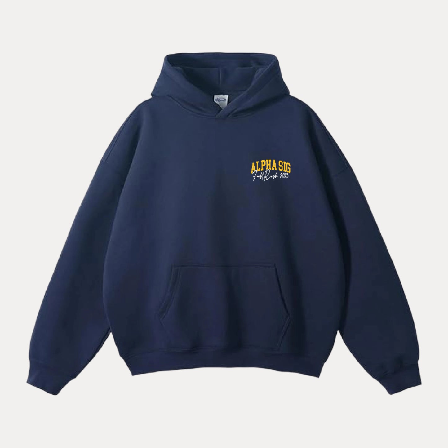 Alpha Sig Fall Rush 2025 Heavyweight Hoodie