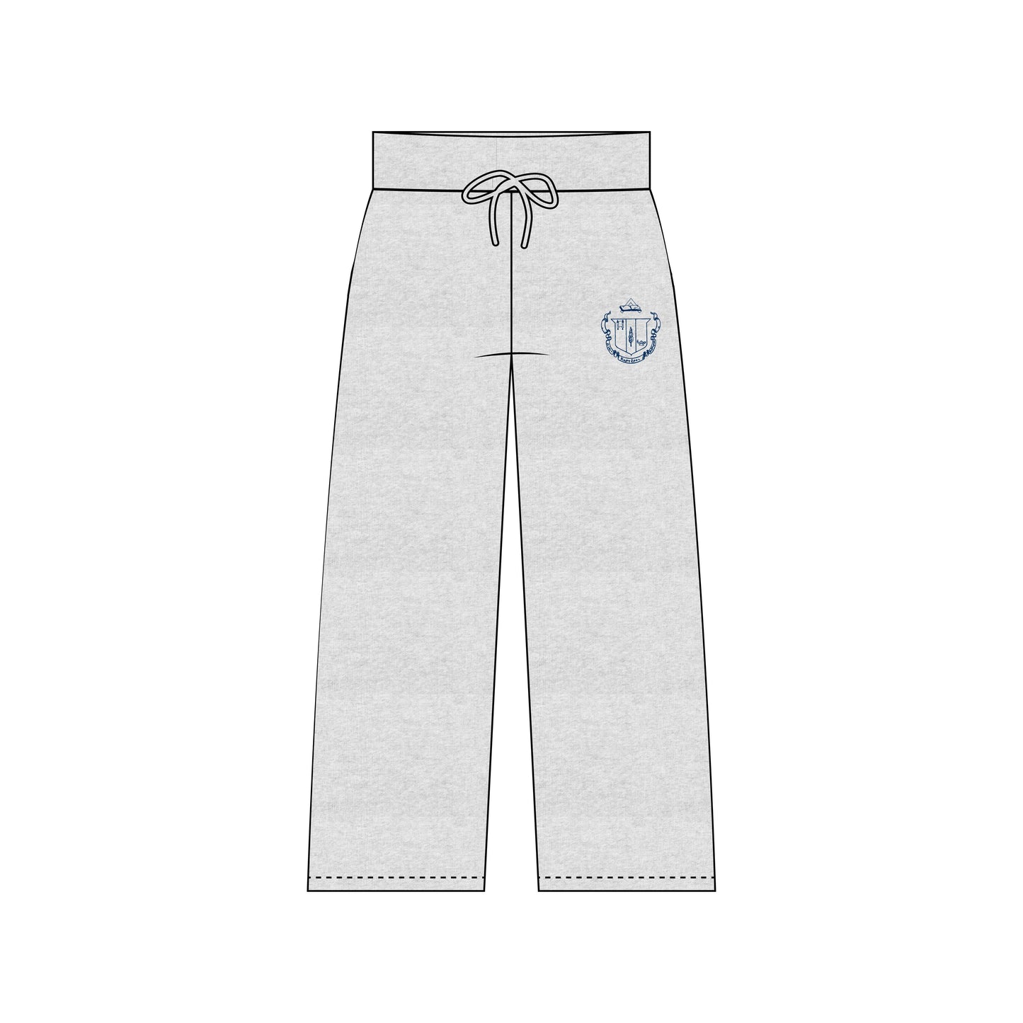 OPEN BOTTOM GREY SWEATPANT