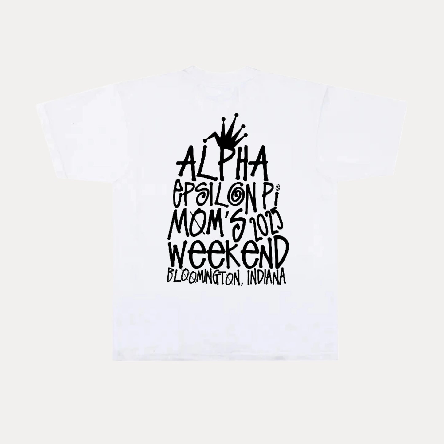 INDIANA AEPI MOMS WEEKEND WHITE TEE