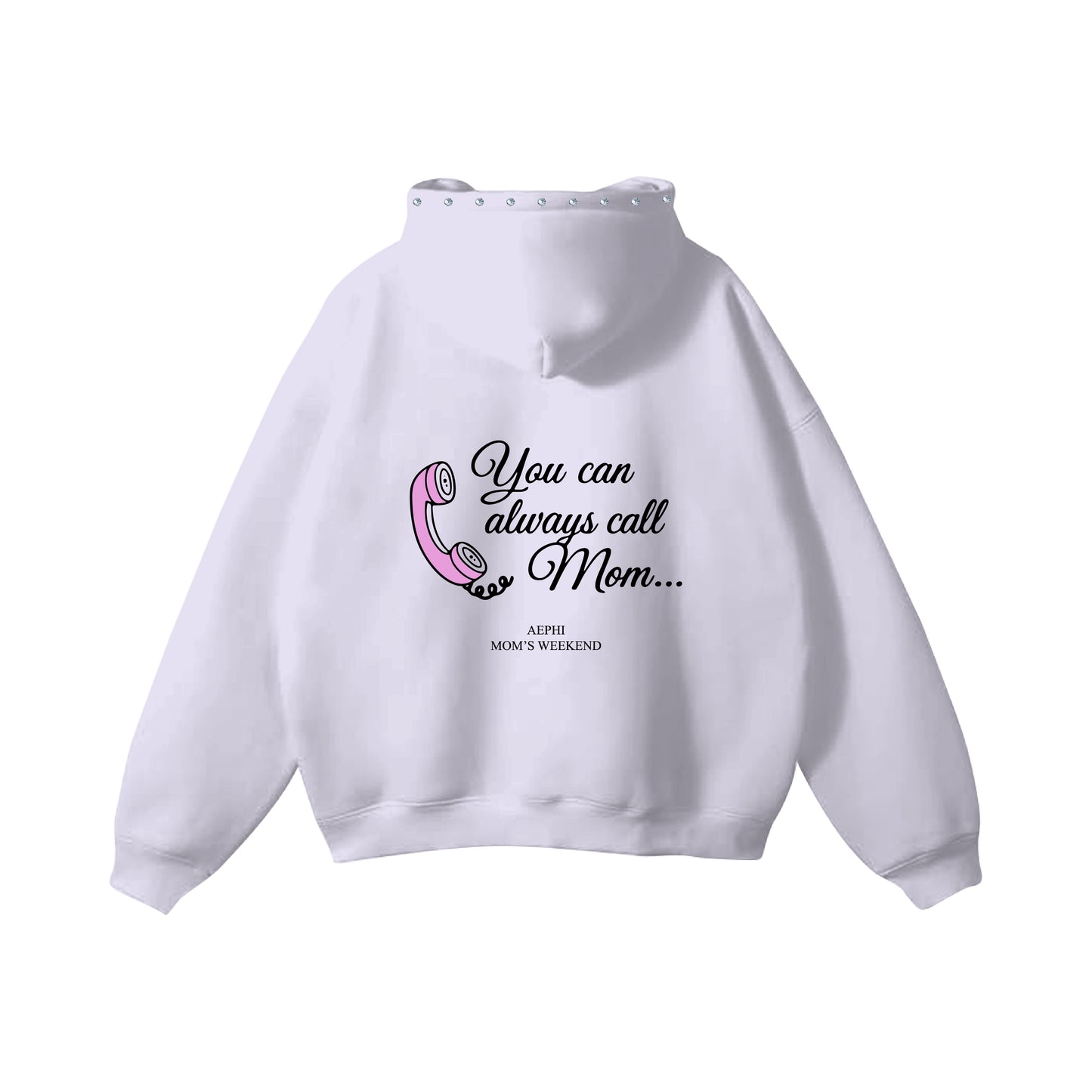 AEPHI MOMS WEEKEND STUDDED HOODIE