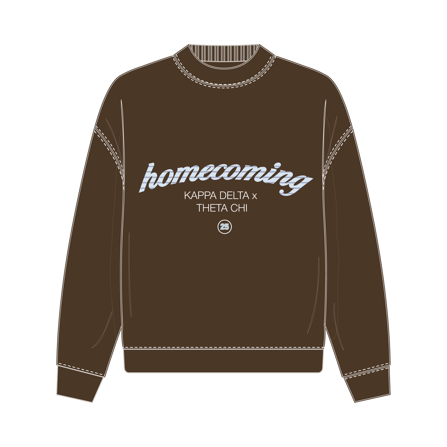KAPPA DELTA EMBROIDERED MOCKNECK