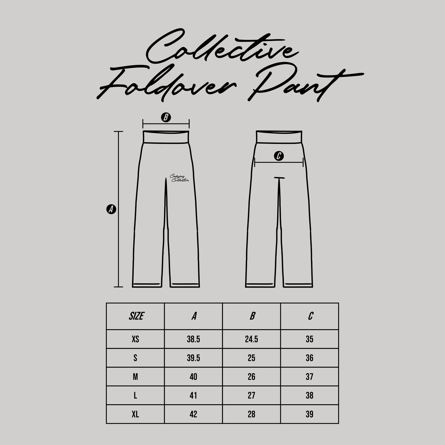 CORNELL KKG EMBROIDERED FOLDOVER PANT