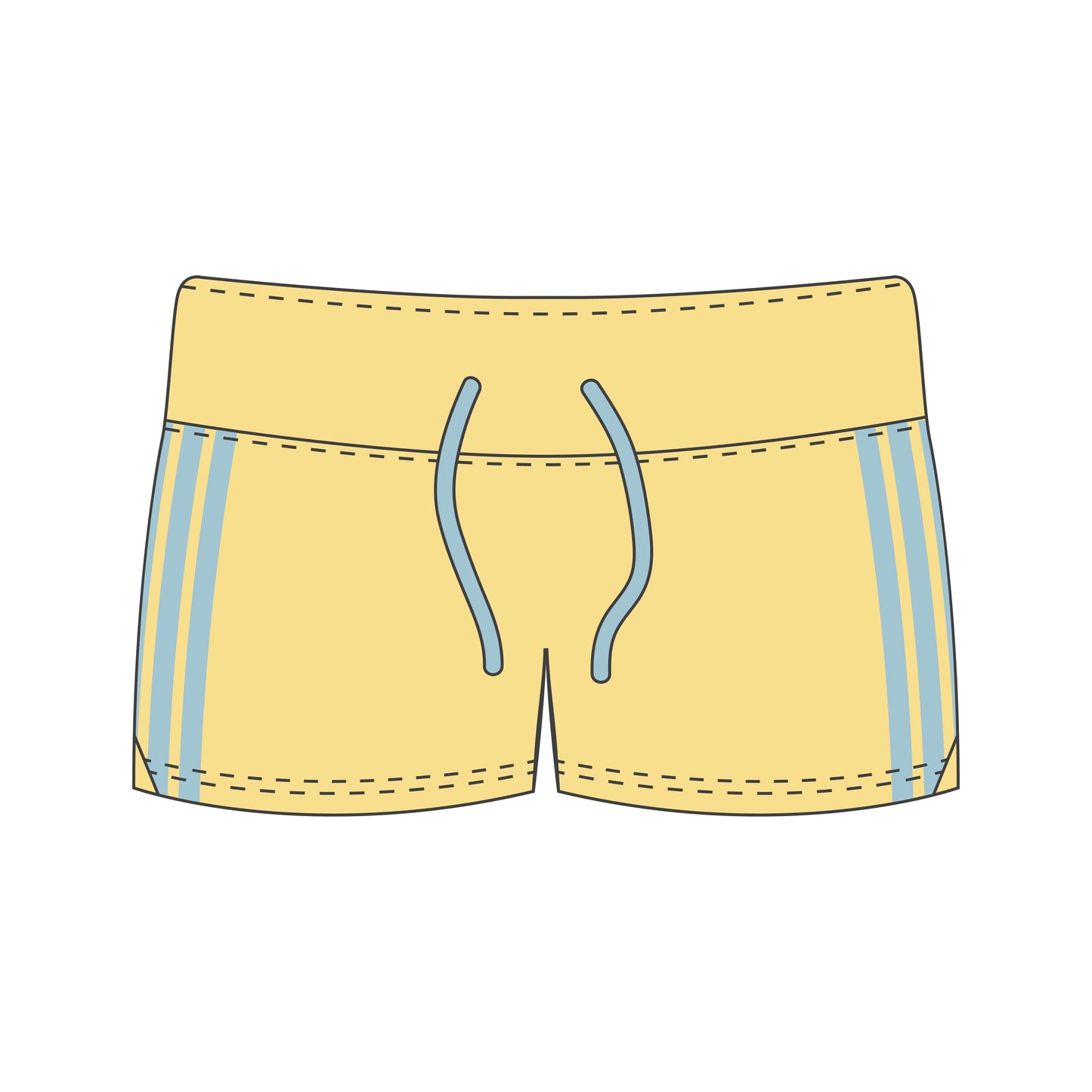 MICHIGAN TRI DELT LOW RISE SHORTS