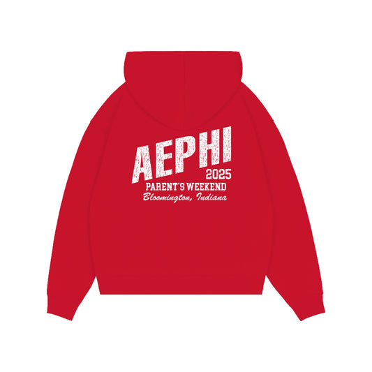 AEPHI PARENTS WEEKEND 2025 VINTAGE PRINT ZIPUP HOODIE