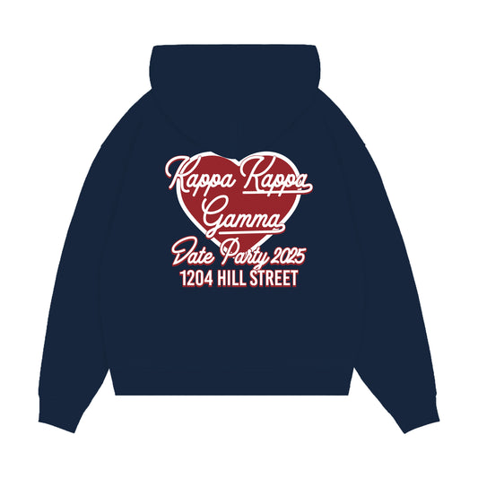 KKG DATE PARTY HEAVYWEIGHT EMBROIDERED ZIP UP