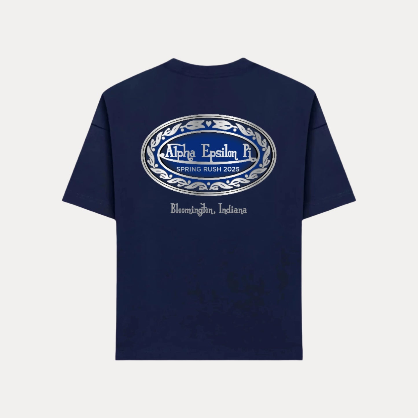 INDIANA AEPI NAVY SPRING RUSH TEE