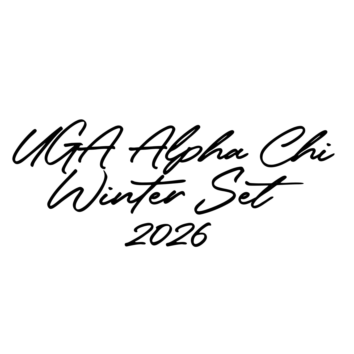 UGA ALPHA CHI WINTER SET 2026