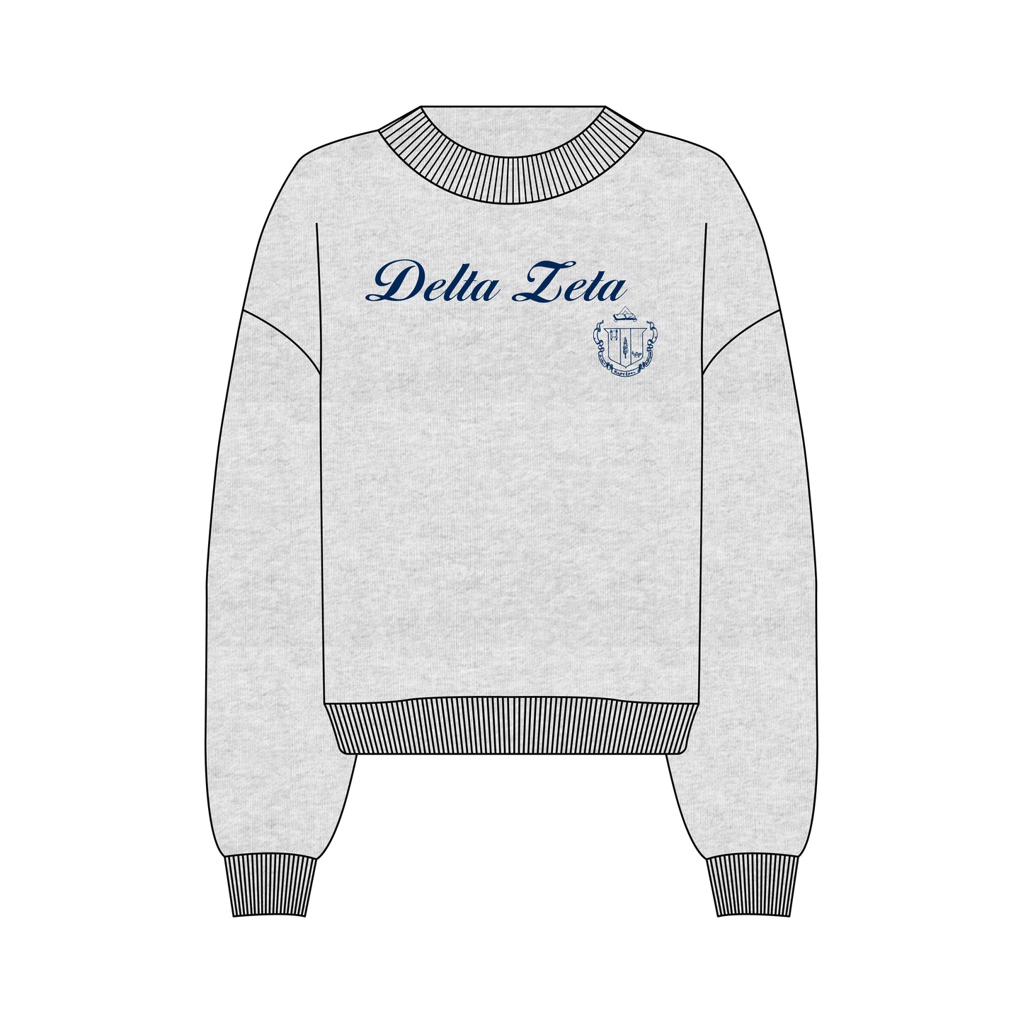 HEAVYWEIGHT GREY MOCKNECK