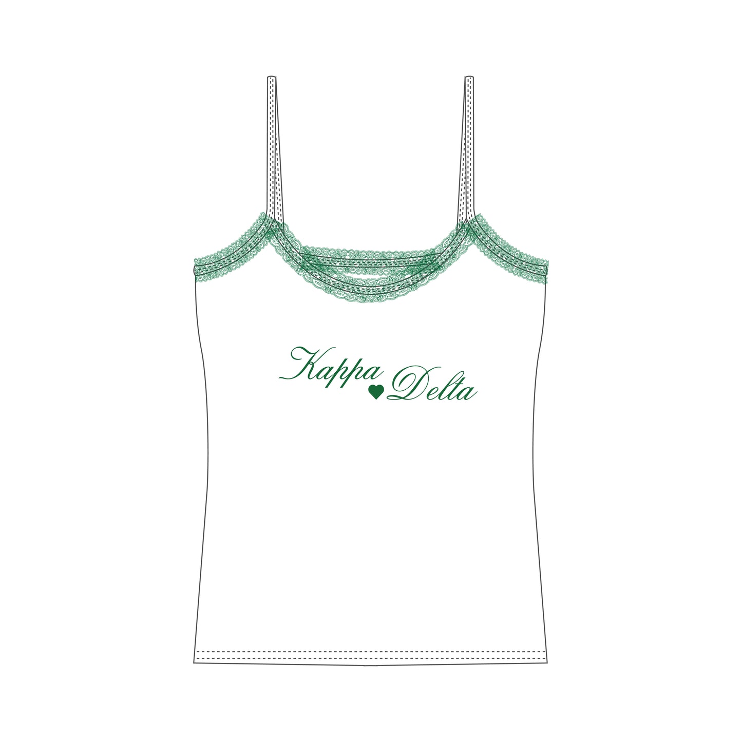 INDIANA KAPPA DELTA PHILO LACE TANK