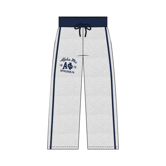 LEHIGH APHI EMBROIDERED OPEN BOTTOM SWEATPANT