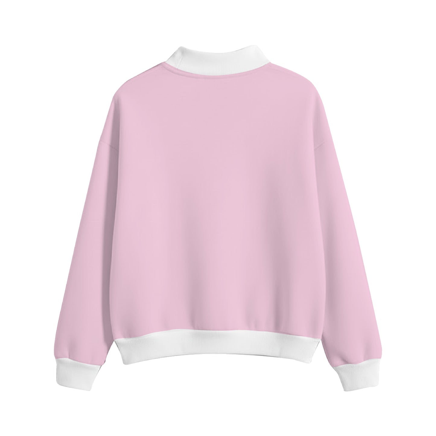 PATCHWORK EMBROIDERED HEAVYWEIGHT MOCKNECK