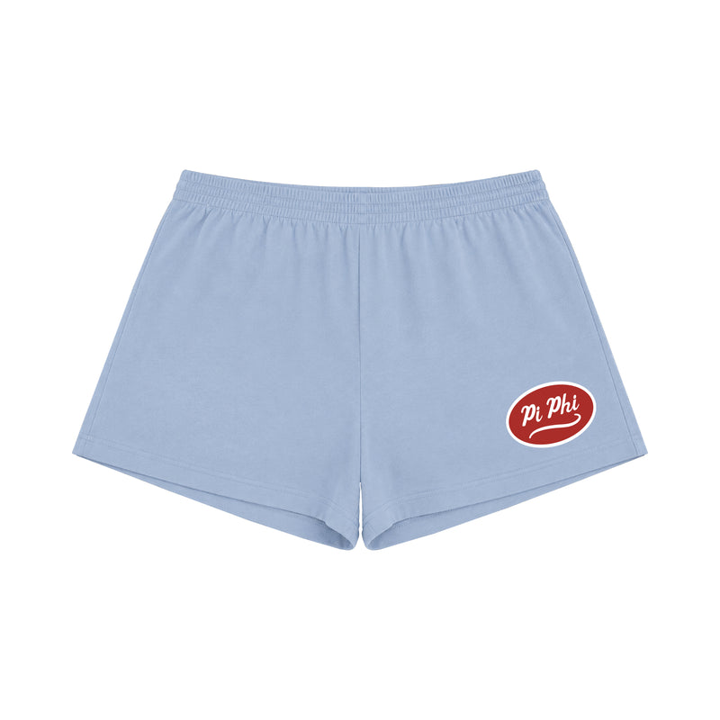Kansas Pi Phi Heavyweight Embroidered Sweatshort