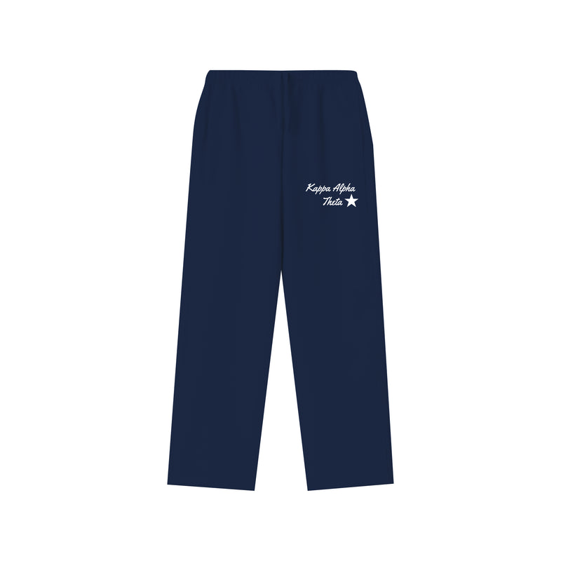 Michigan Theta Embroidered Open Bottom Pants