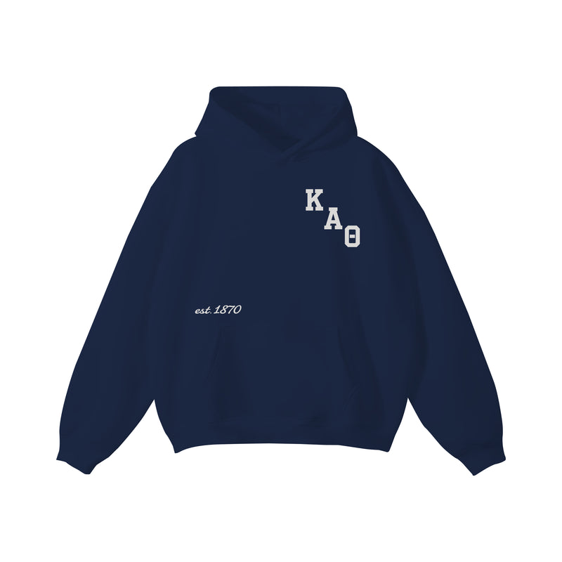 Michigan Theta Applique Embroidered Hoodie