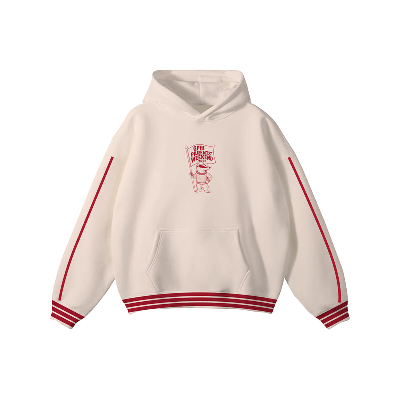 Wisconsin GPHI Striped Heavyweight Hoodie