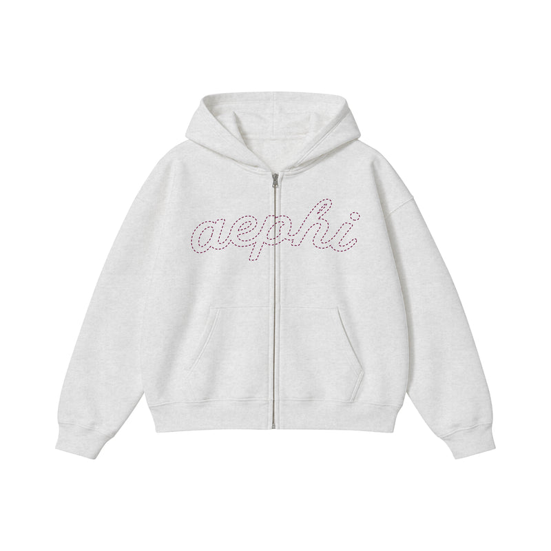 Wisco AEPhi Embroidered Heavyweight Zip Up