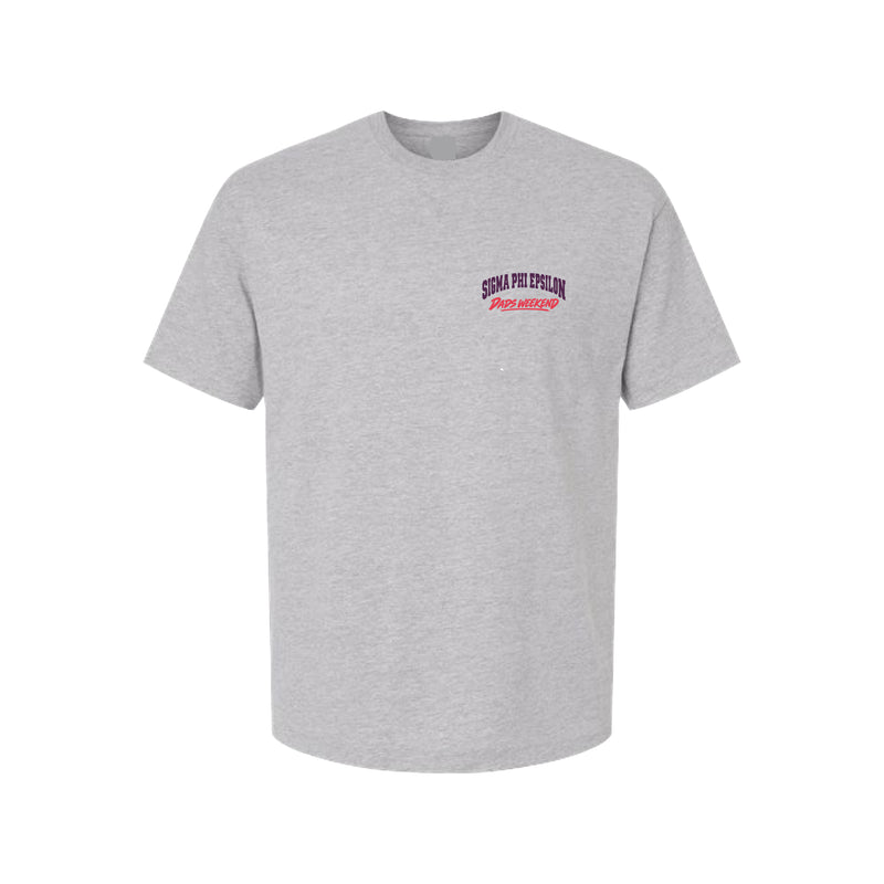 Indiana Sig Ep Heather Grey 100% Cotton Heavyweight Tee