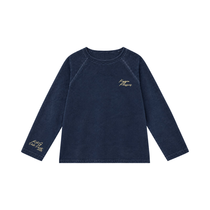 Michigan Kappa Embroidered French Terry Raglan