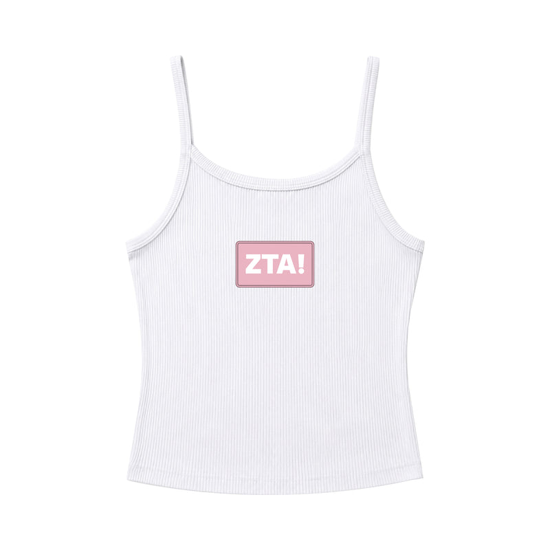 Indiana Zeta Patchwork Embroidered Spaghetti Tank