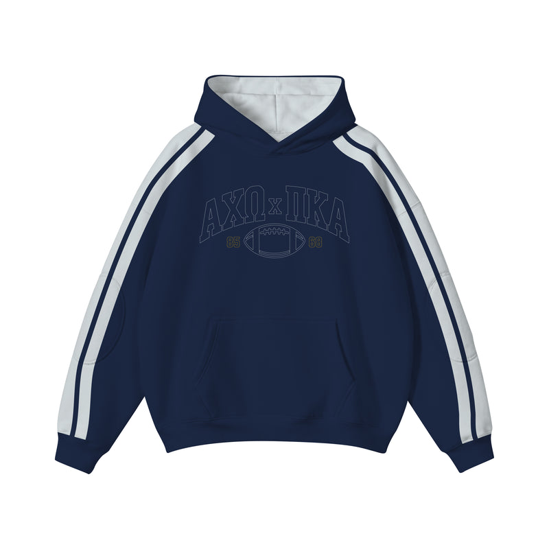 Michigan AXO Embroidered Heavyweight 14 oz Fleece Hoodie