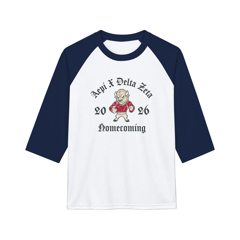 AEPI X DZ HOMECOMING 2026 3/4 LONG SLEEVE WOMEN'S TEE
