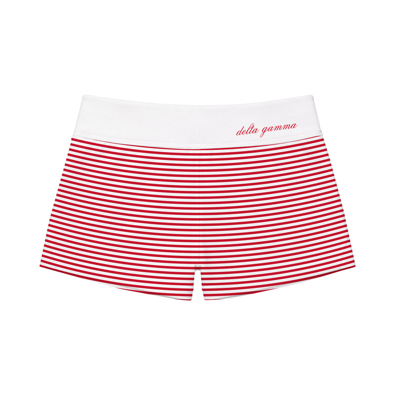 SMU DG Red Stripe Fleece MIni Short