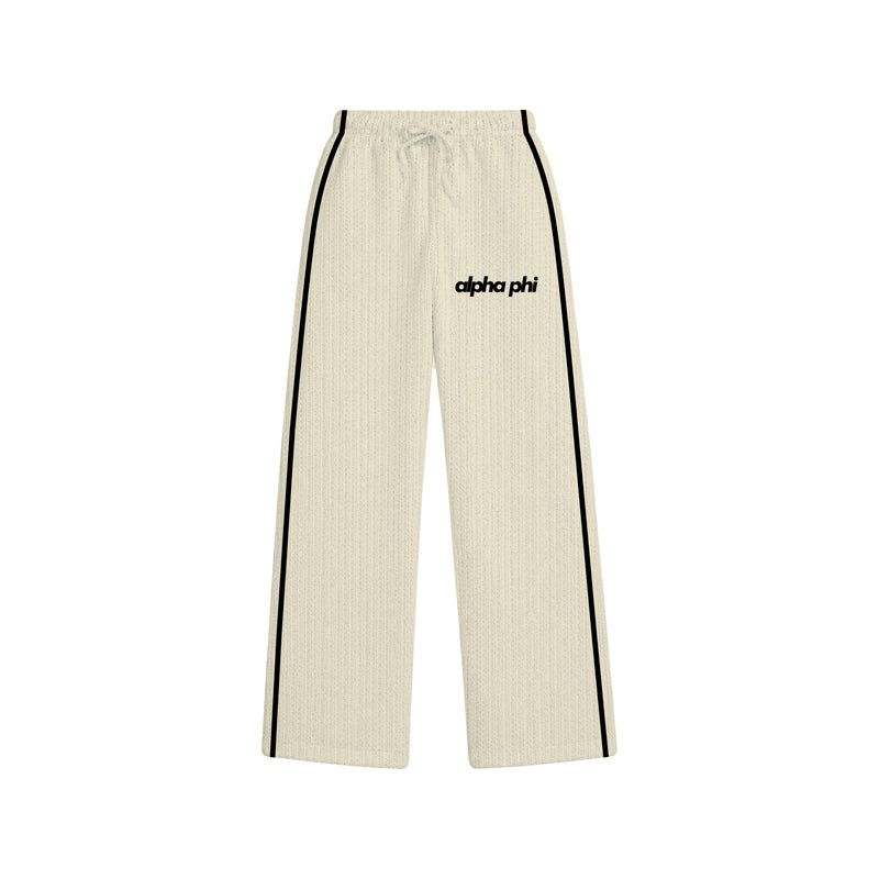 Kent State Alpha Phi Embroidered Knit Pants