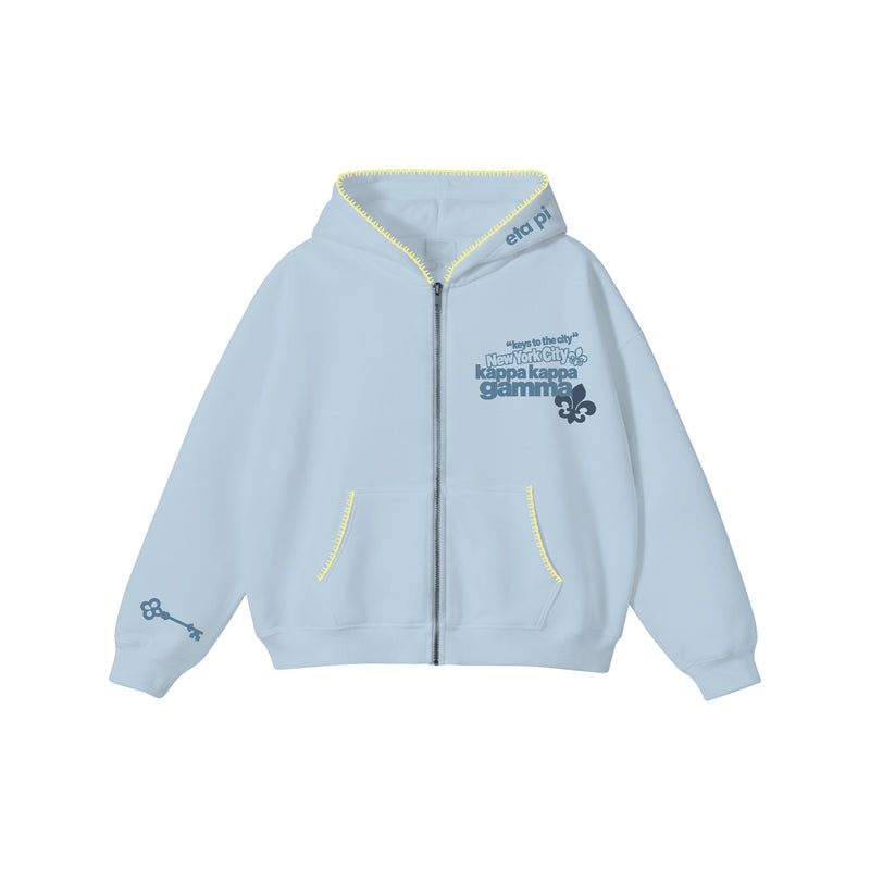 NYU KKG Lightweight Fleece Hoodie