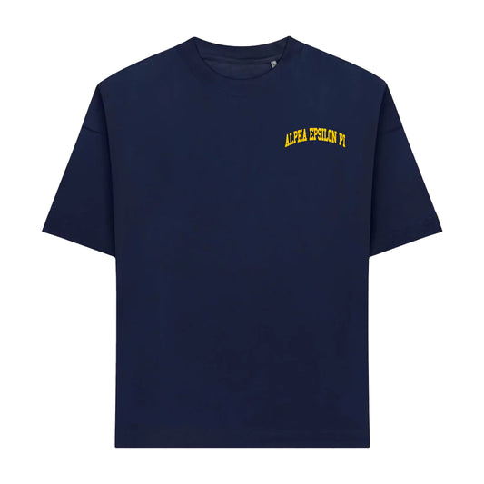 MICHIGAN AEPI NAVY RING TEE