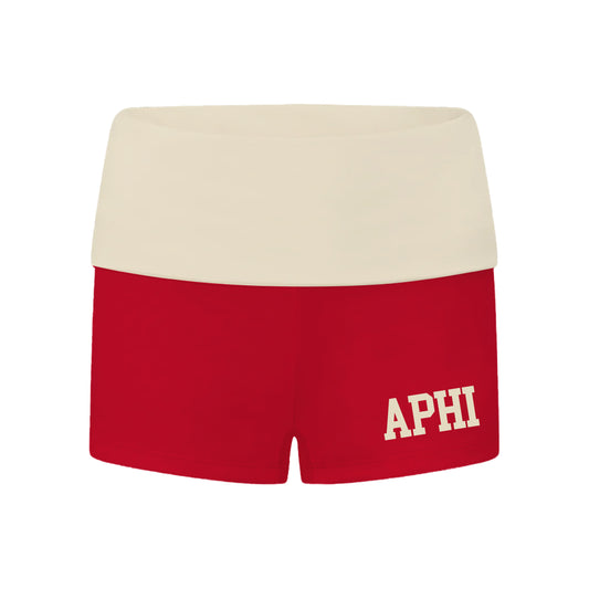 ALPHA PHI LOW RISE FOLD OVER SHORTS
