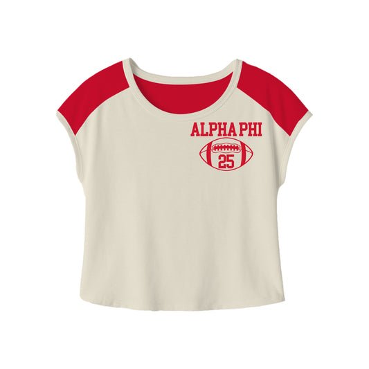 ALPHA PHI CUT OFF BABY TEE