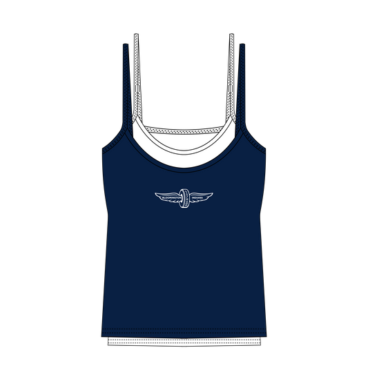 AXID IU LITTLE 500 EMBROIDERED DOUBLE LAYER TANK