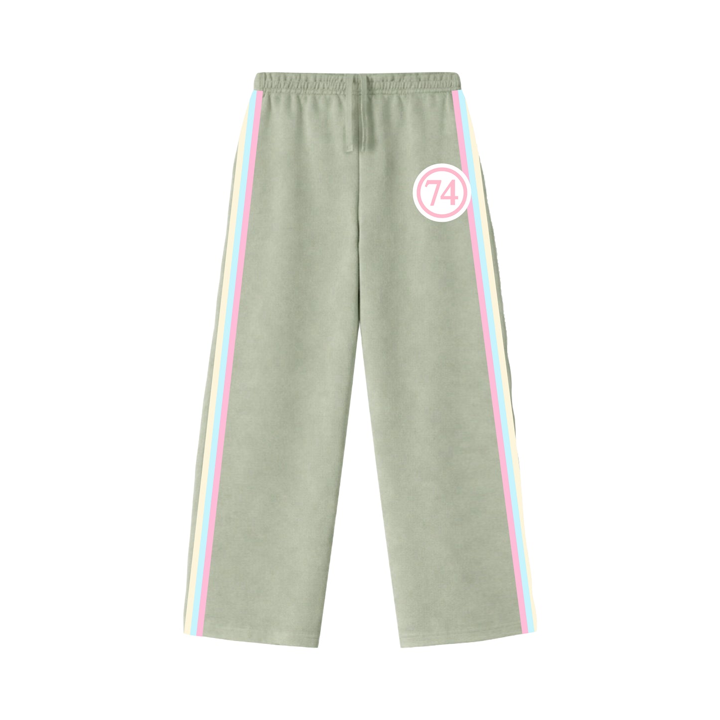 USD GAMMA PHI EMBROIDERED OPEN BOTTOM SWEATPANT