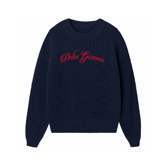INDIANA DELTA GAMMA KNIT SWEATER