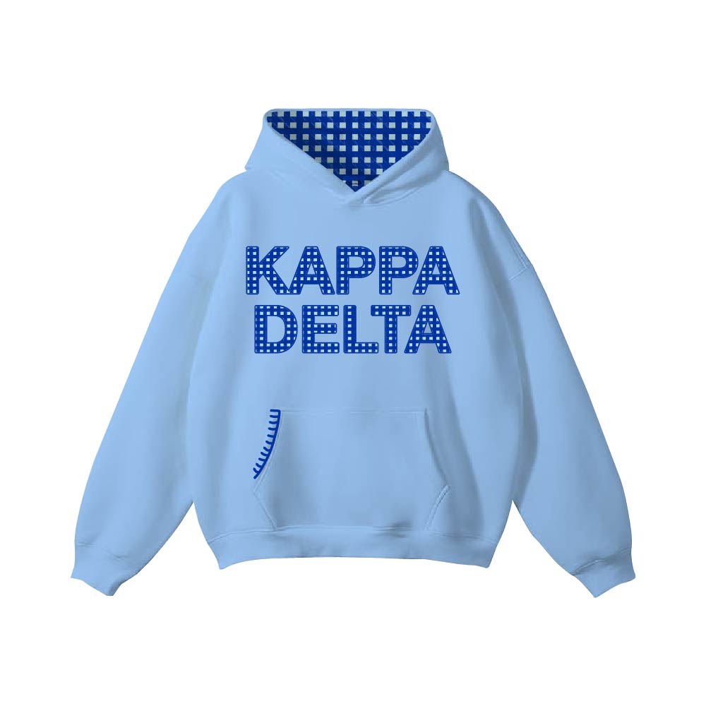 OSU KAPPA DELTA STITCHED PATCHWORK HEAVYWEIGHT HOODIE