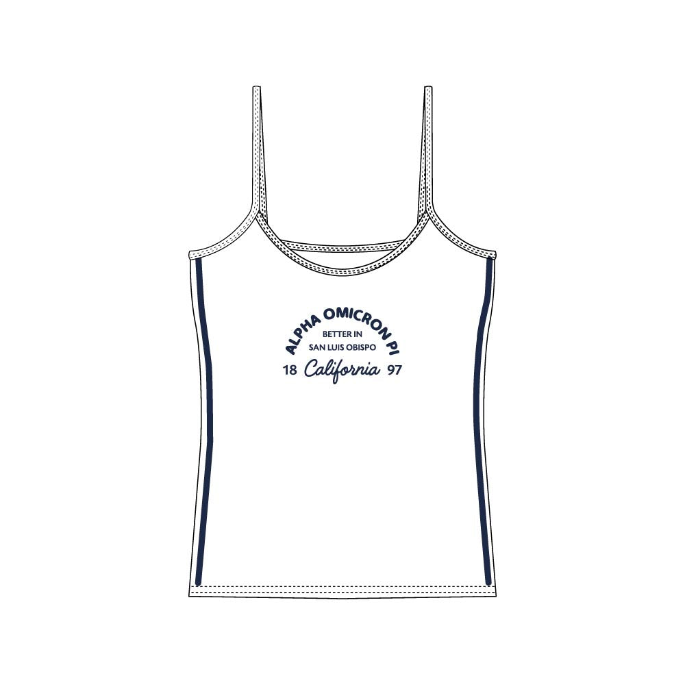 CAL POLY AOPII SPAGHETTI STRAP TANK