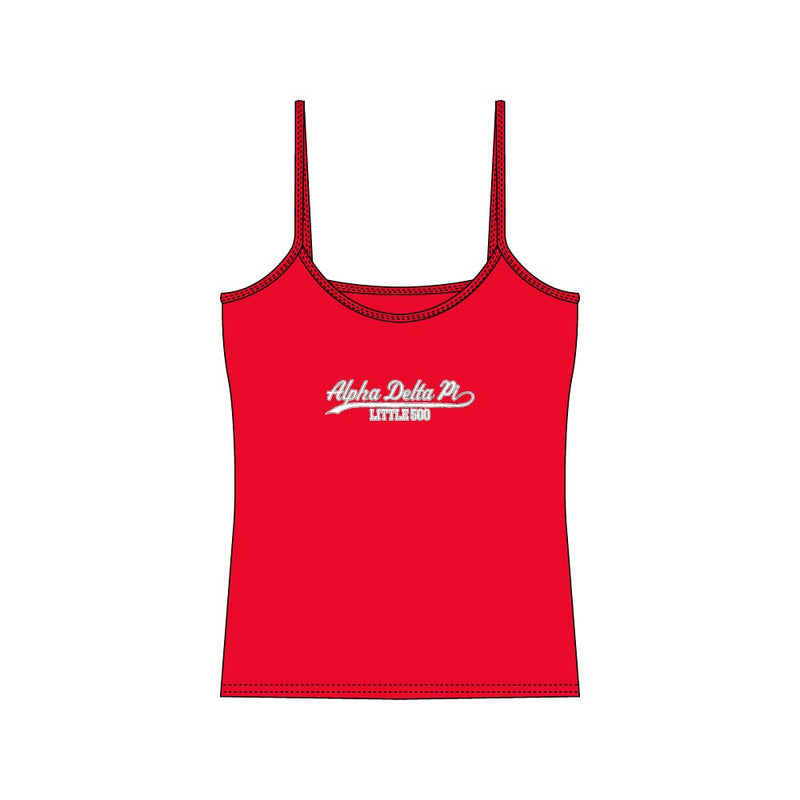 INDIANA ADPI EMBROIDERED SPAGHETTI STRAP TANK