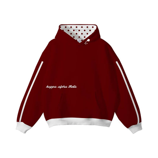 MICHIGAN KAPPA ALPHA THETA HEAVYWEIGHT EMBROIDERED HOODIE