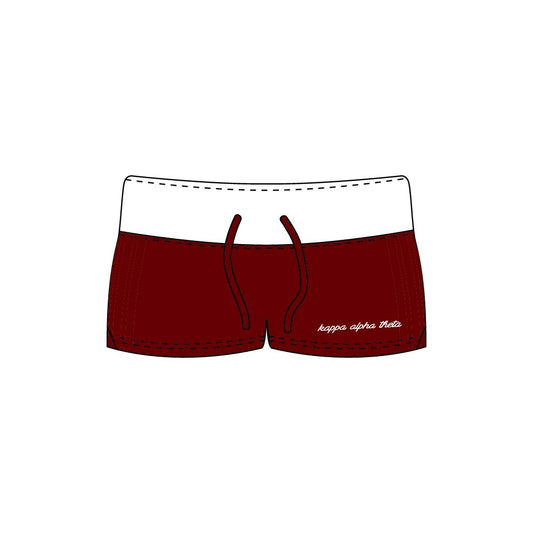 MICHIGAN KAPPA ALPHA THETA EMBROIDERED SHORT