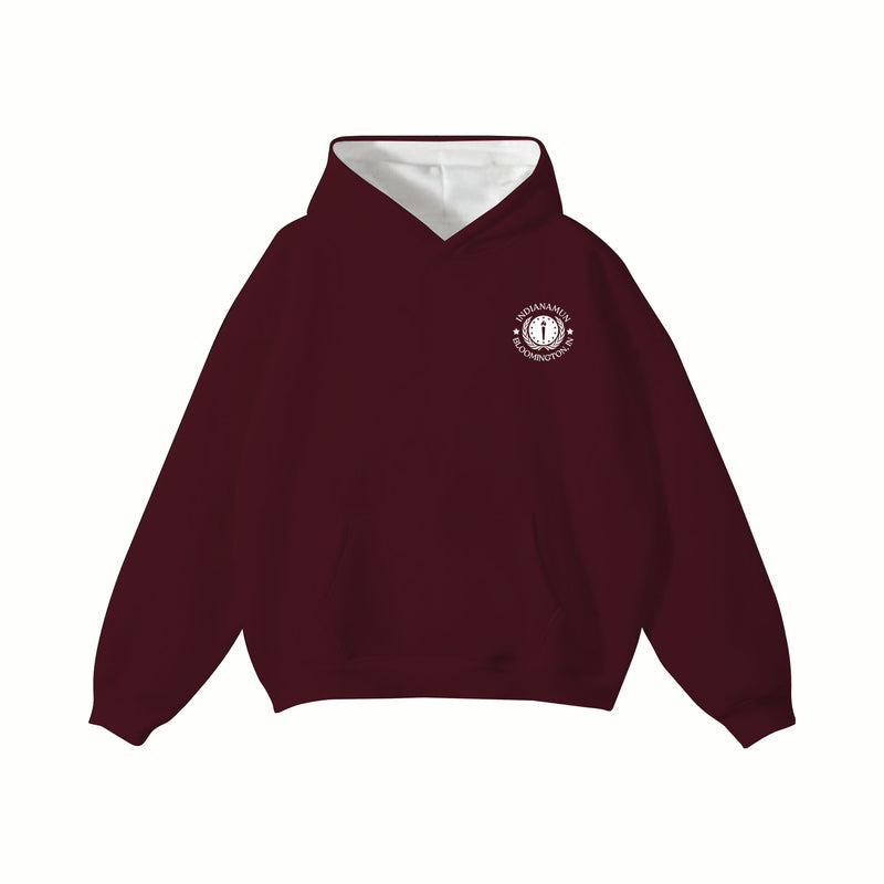 Indiana Model United Nations Heavyweight Maroon Hoodie