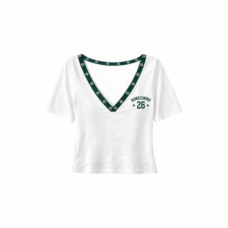 Indiana AGD Homecoming V Neck tee