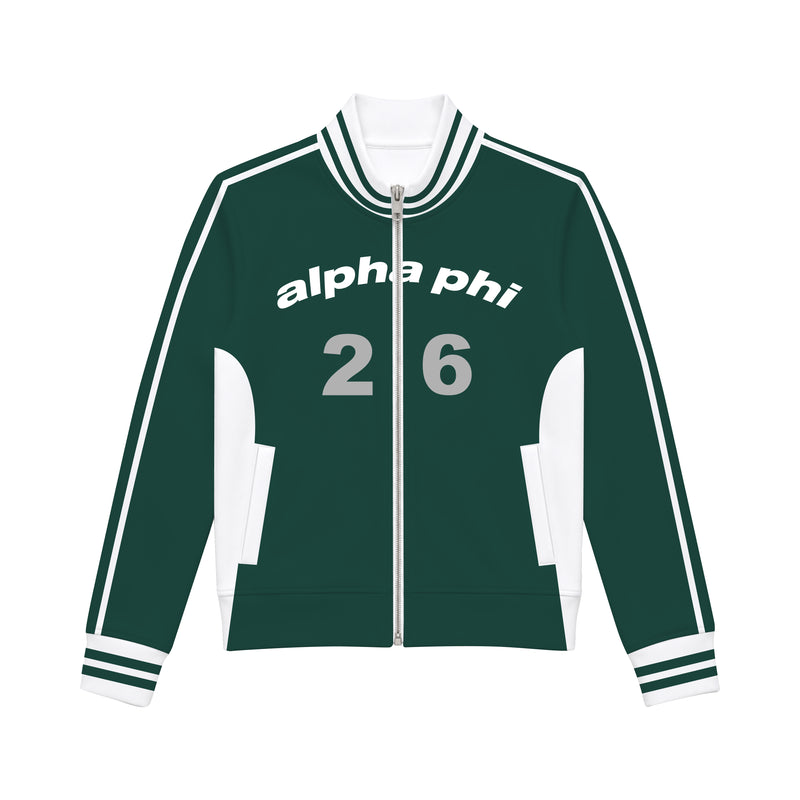Michigan State Alpha Phi Embroidered Track Jacket