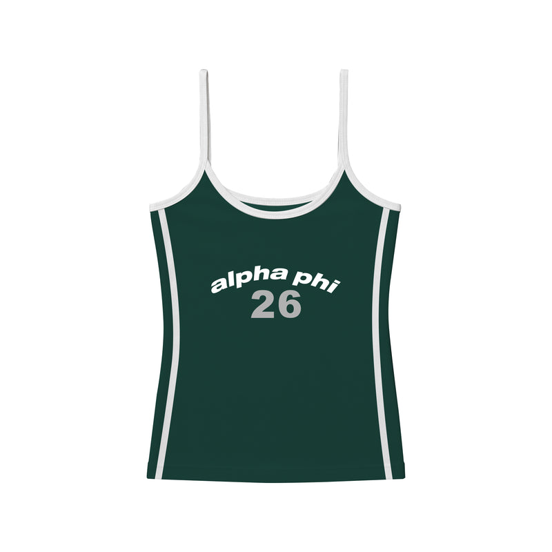 Michigan State Alpha Phi Spaghetti Strap Tank