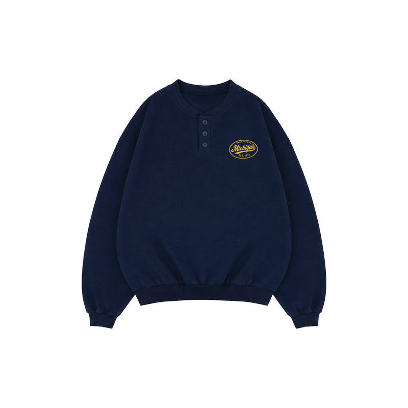 Michigan SDT Gameday Henley Crewneck