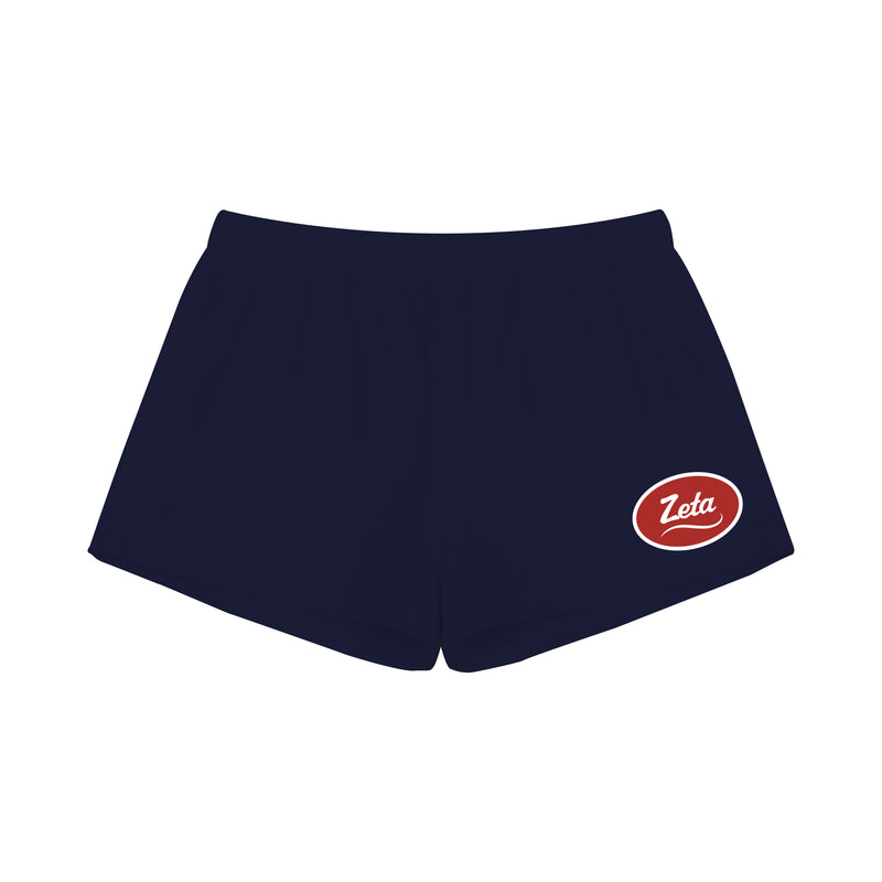 Michigan State Zeta Fall French Terry Patchwork Sweatshorts