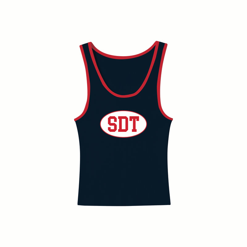 Michigan SDT Recruitment Navy Racerback Tank