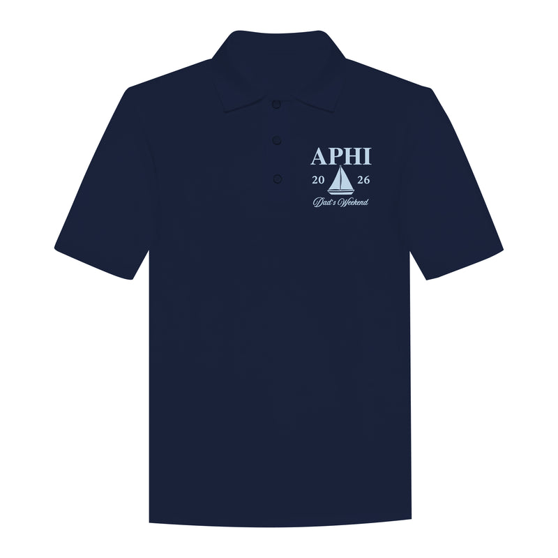 Indiana APHI Embroidered Navy Cotton Polo