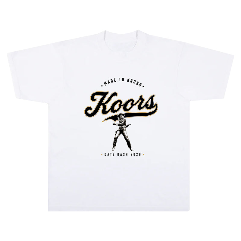Idaho Kappa Date Dash White 100% Cotton Heavyweight Tee