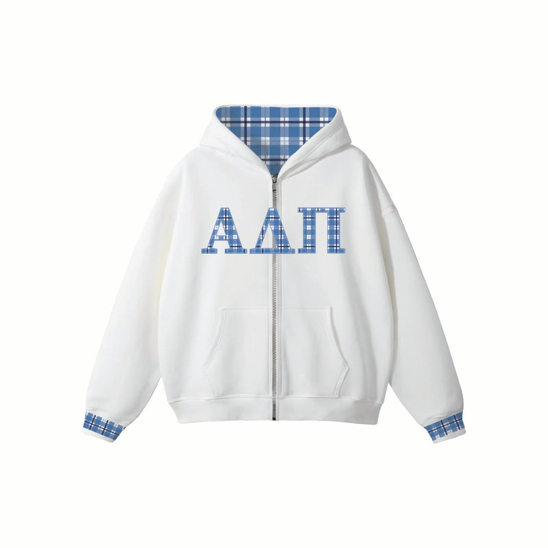Charleston ADPI Heavyweight Patchwork Embroidered Zip Up