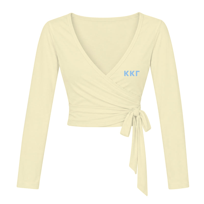 NYU Kappa Embroidered Ballet Wrap Long Sleeve